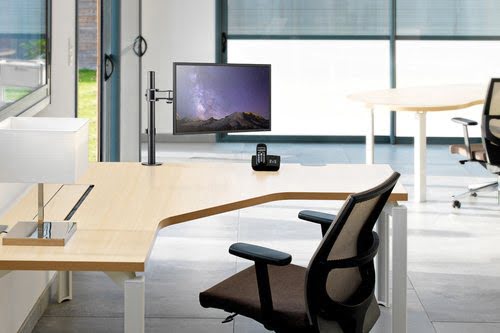 Desk Mount 10-30" Clamp/Grommet BLACK - Achat / Vente sur grosbill.com - 6