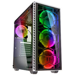 Grosbill Boîtier PC Kolink Observatory RGB White - MT/E-ATX/Verre trempé