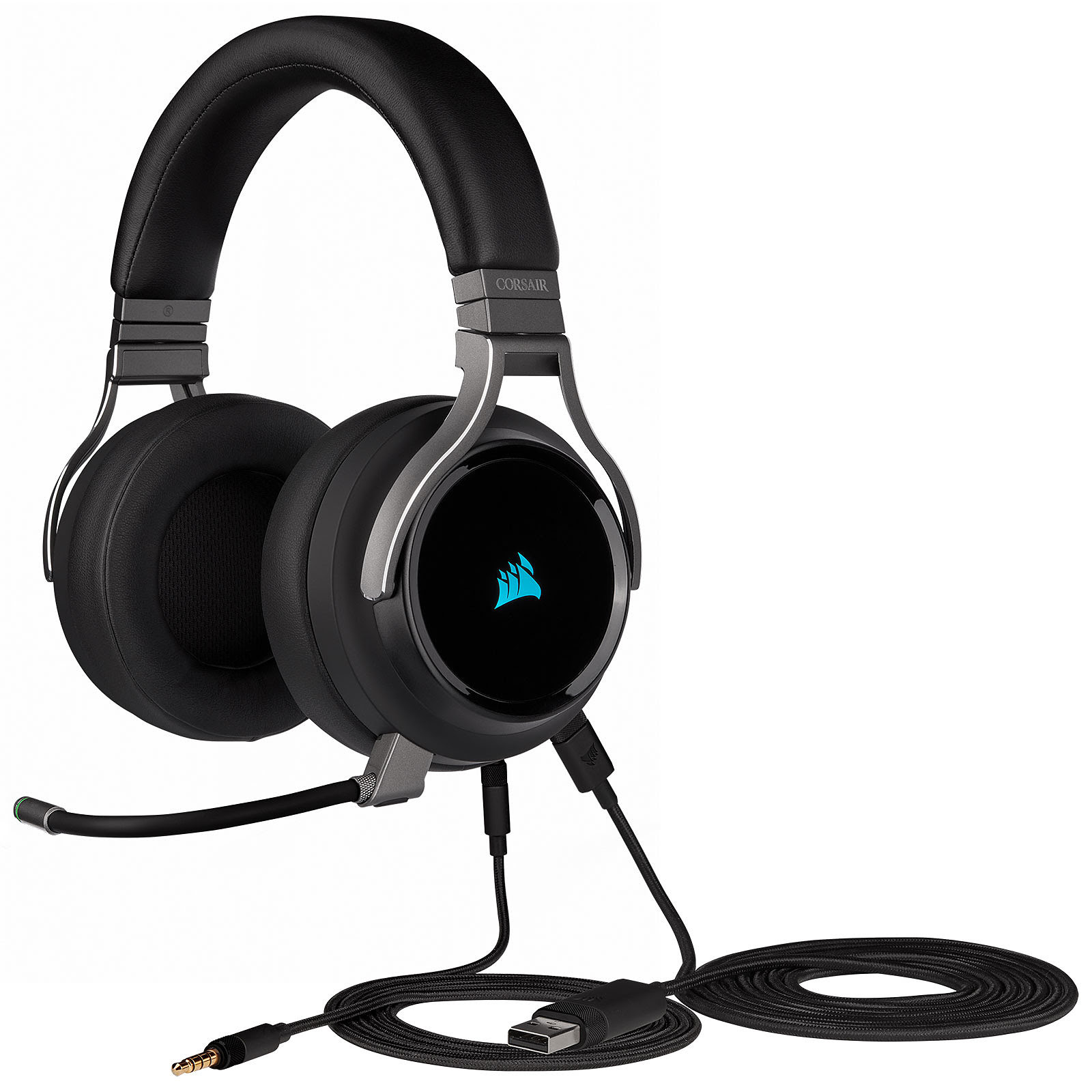 Corsair Virtuoso RGB 7.1 Surround RGB - Micro-casque - grosbill.com - 2