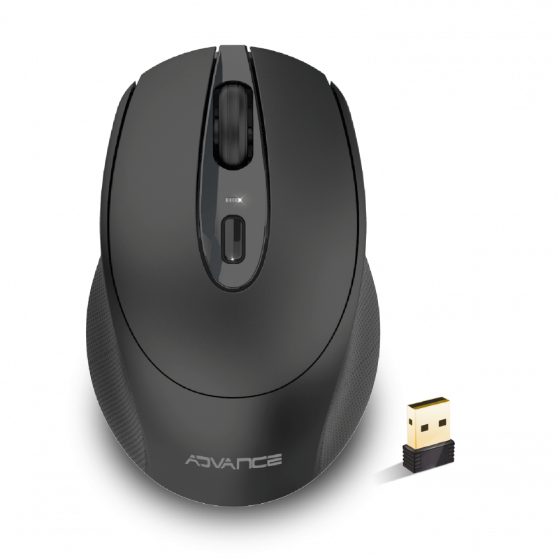 Advance Feel Wireless Noire - Souris PC Advance - grosbill.com - 0