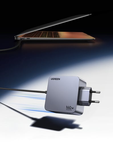 UGREEN Chargeur secteur 160W 4 ports + Câble USB-C - 1,5m (25877) - Achat / Vente Chargeur sur grosbill.com - 5