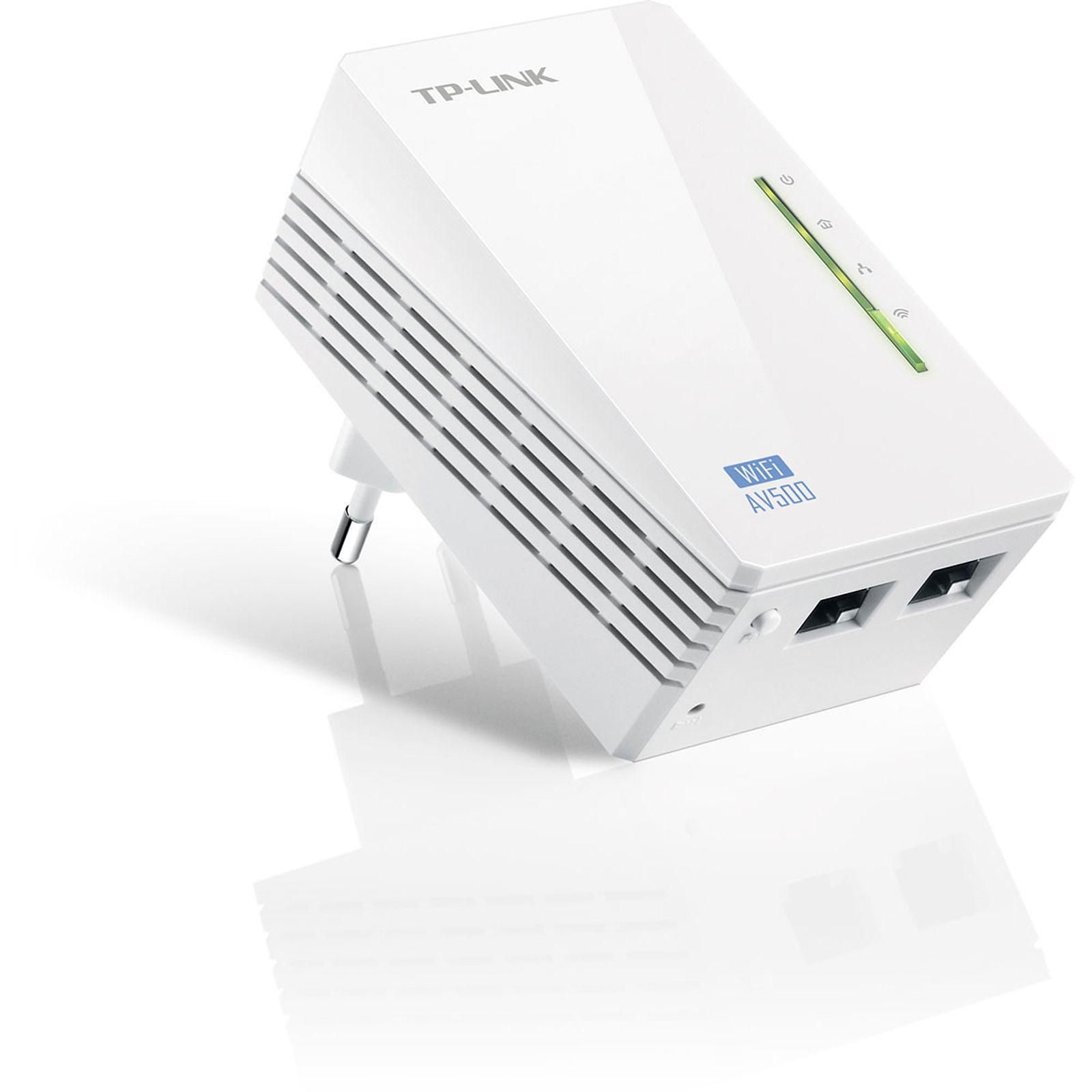TP-Link TL-WPA4220 WiFi Extender CPL 500Mbps/WiFi 300Mbps  - Adaptateur CPL - 2
