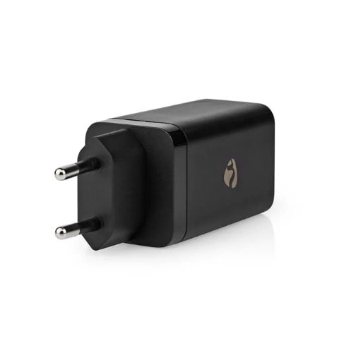 Nedis Chargeur GaN Power Delivery 65W - 3 ports - Noir (WCGPD65W100BK) - Achat / Vente Chargeur sur grosbill.com - 0
