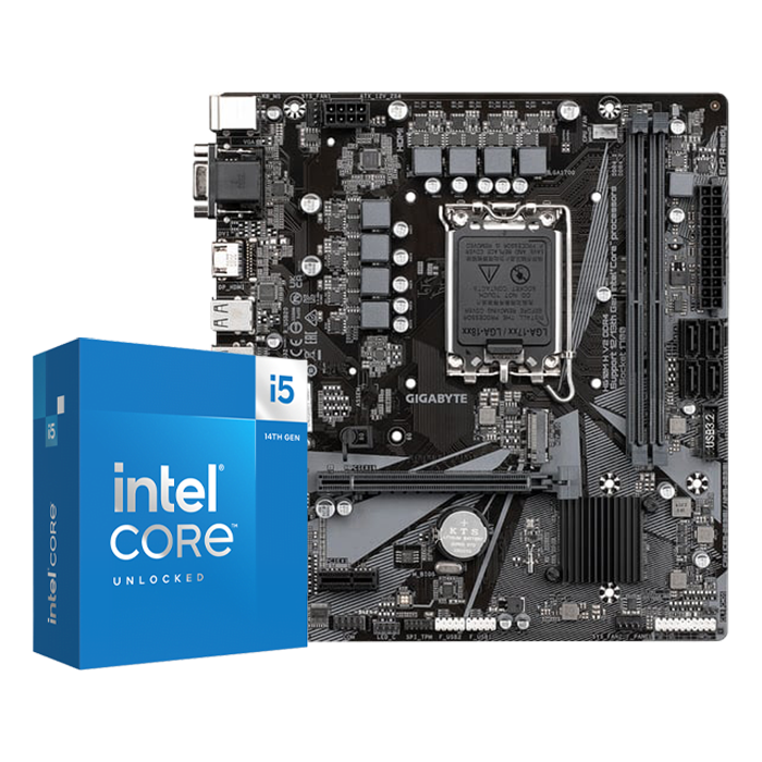 BUNDLE H610M H V2 DDR4 + Core i5-14600KF - grosbill.com - 0