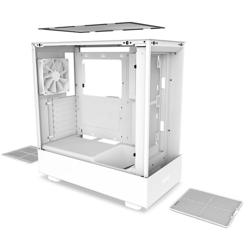 NZXT H5 Flow Blanc Blanc - Boîtier PC NZXT - grosbill.com - 4