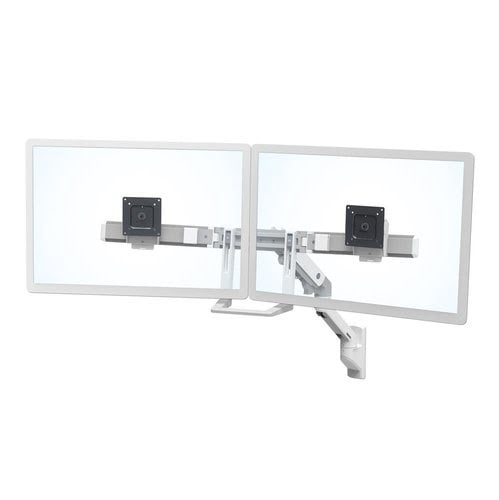 HX Wall Dual Monitor Arm White - Achat / Vente sur grosbill.com - 0