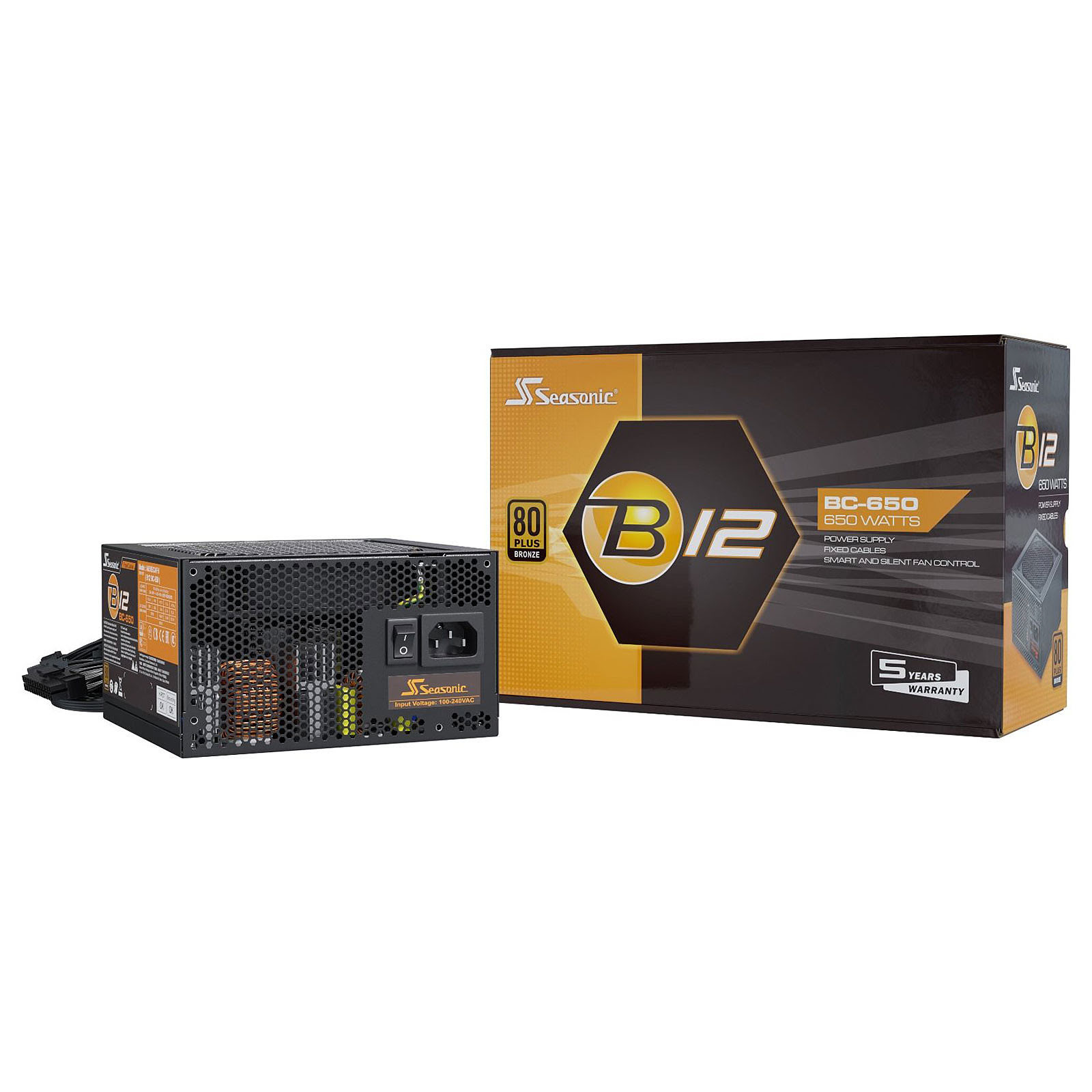 Seasonic B12 BC-650 (650W 80+ Bronze) - Alimentation Seasonic