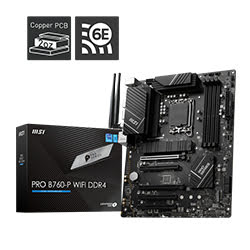 image produit MSI PRO B760-P WIFI DDR4 - B760/LGA1700/DDR4/ATX Grosbill