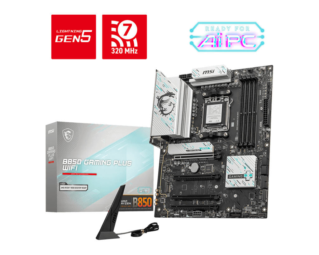 MSI B850 GAMING PLUS WIFI6E ATX  - Carte mère MSI - grosbill.com - 0