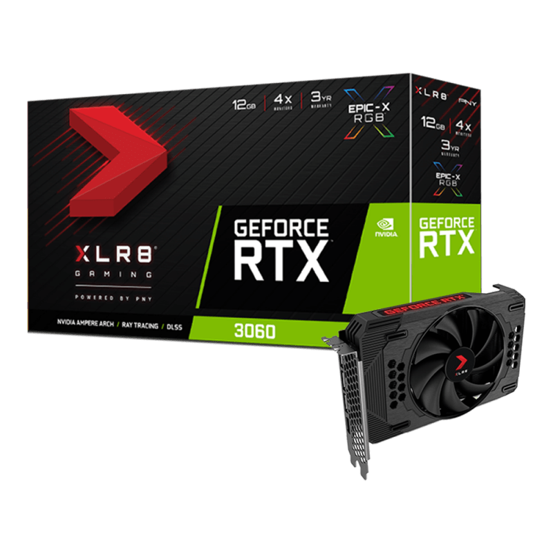 PNY RTX 3060 Revel Single Fan Ed. LHR  - Carte graphique PNY - 0