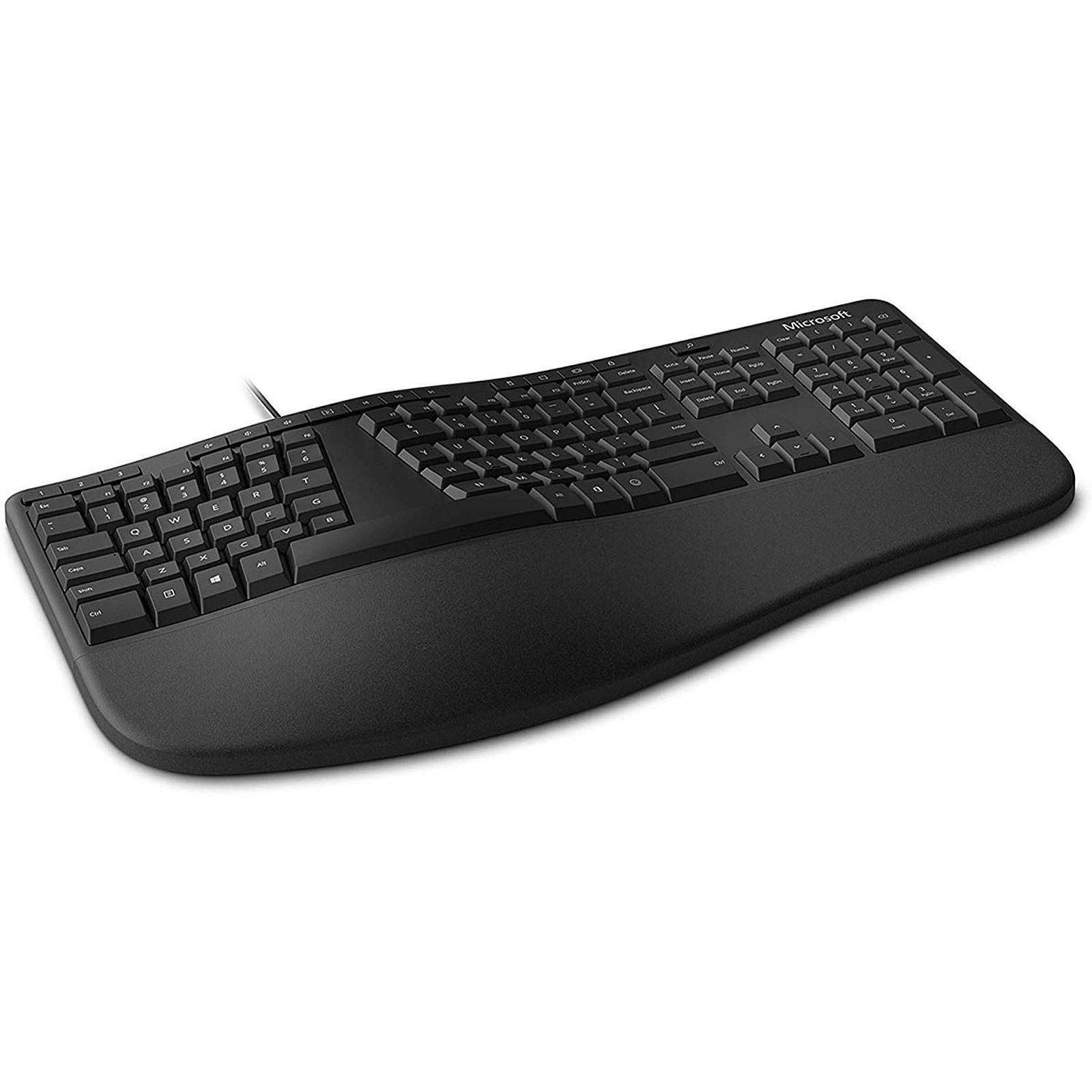 Microsoft Clavier Ergonomique - Clavier PC Microsoft - grosbill.com - 1