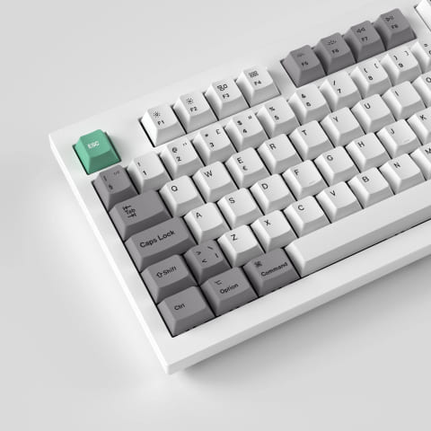 Keychron Set de touches - White Mint - Complet/ISO-FR/PBT (T61) - Achat / Vente Modding sur grosbill.com - 1