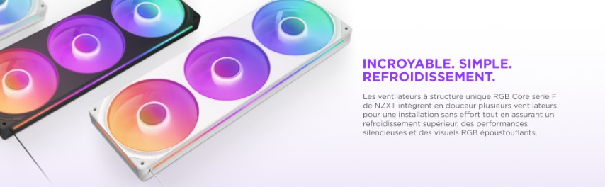 NZXT F360 RGB Core Fan (Single Frame) - Ventilateur boîtier NZXT - 6