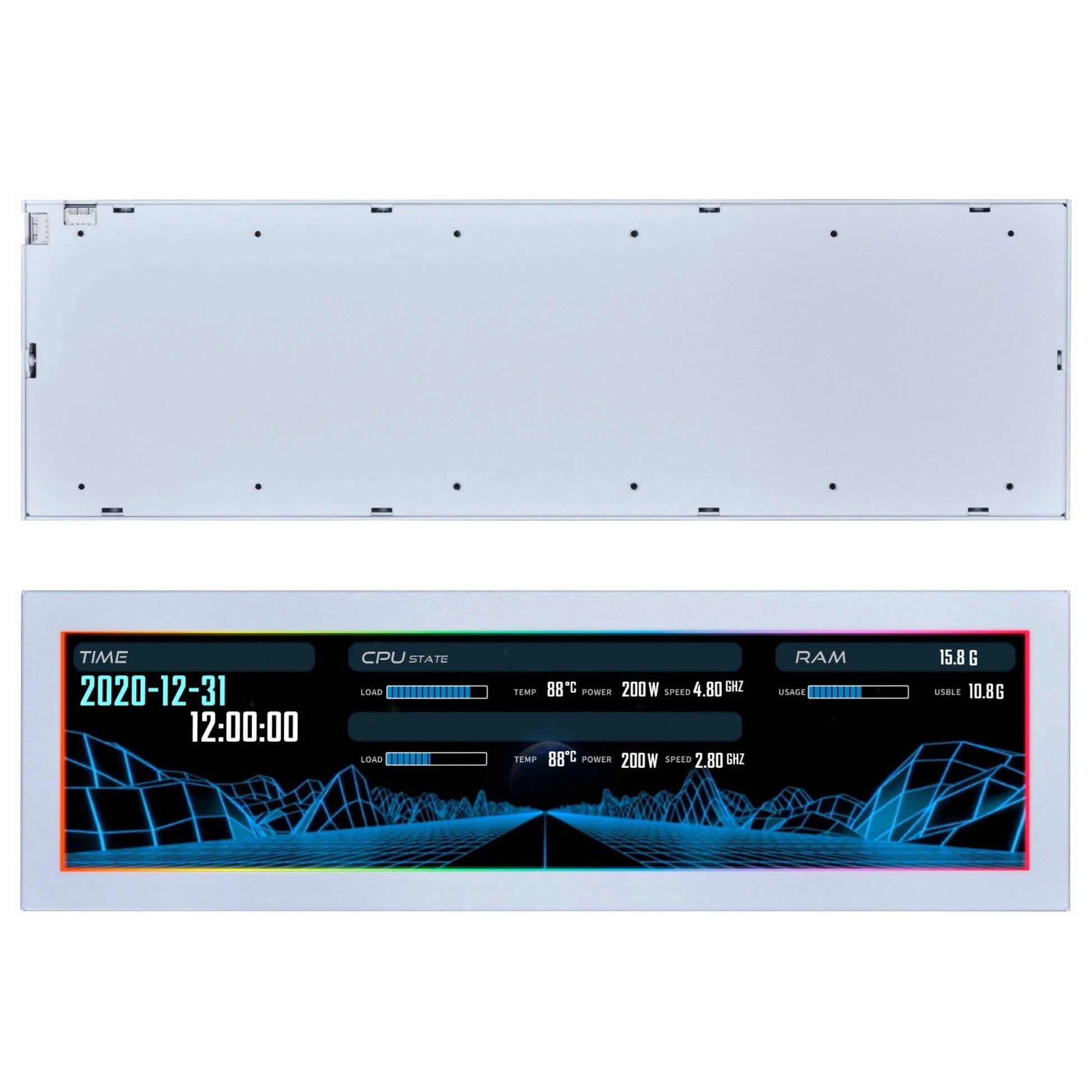Lian-Li Écran universel 8.8" - Blanc - Accessoire boîtier - 5