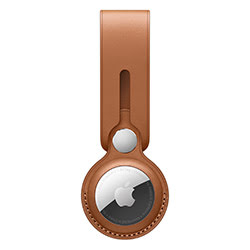 image produit Apple Lanière AirTag - Cuir - Marron Grosbill