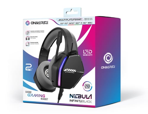 Oniverse Nebula Stereo Noir - Micro-casque - grosbill.com - 5