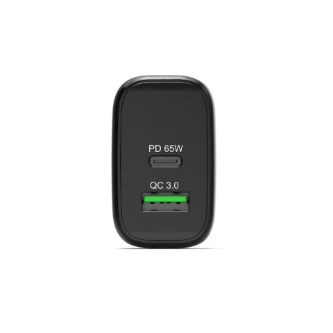 Port Chargeur mural GaN 65W - USB-C/USB-A - Noir (902104EU) - Achat / Vente Chargeur sur grosbill.com - 1