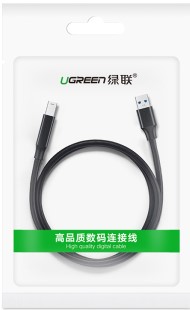 Câble USB-A vers USB-B/2m/Noir - Connectique PC - grosbill.com - 1