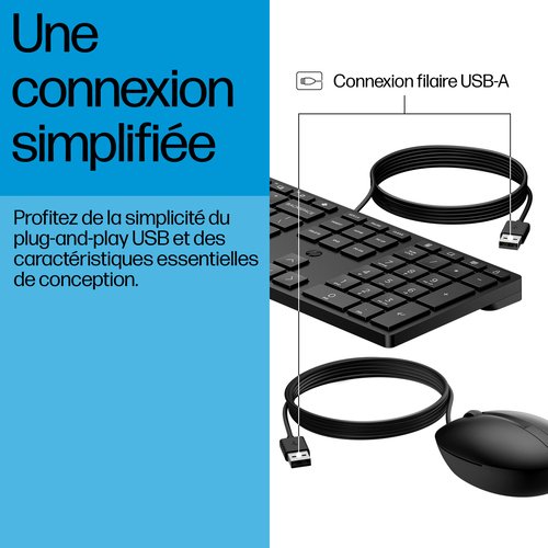 HP 320MK CABLE KB + MOUSE COMBO - Achat / Vente sur grosbill.com - 5