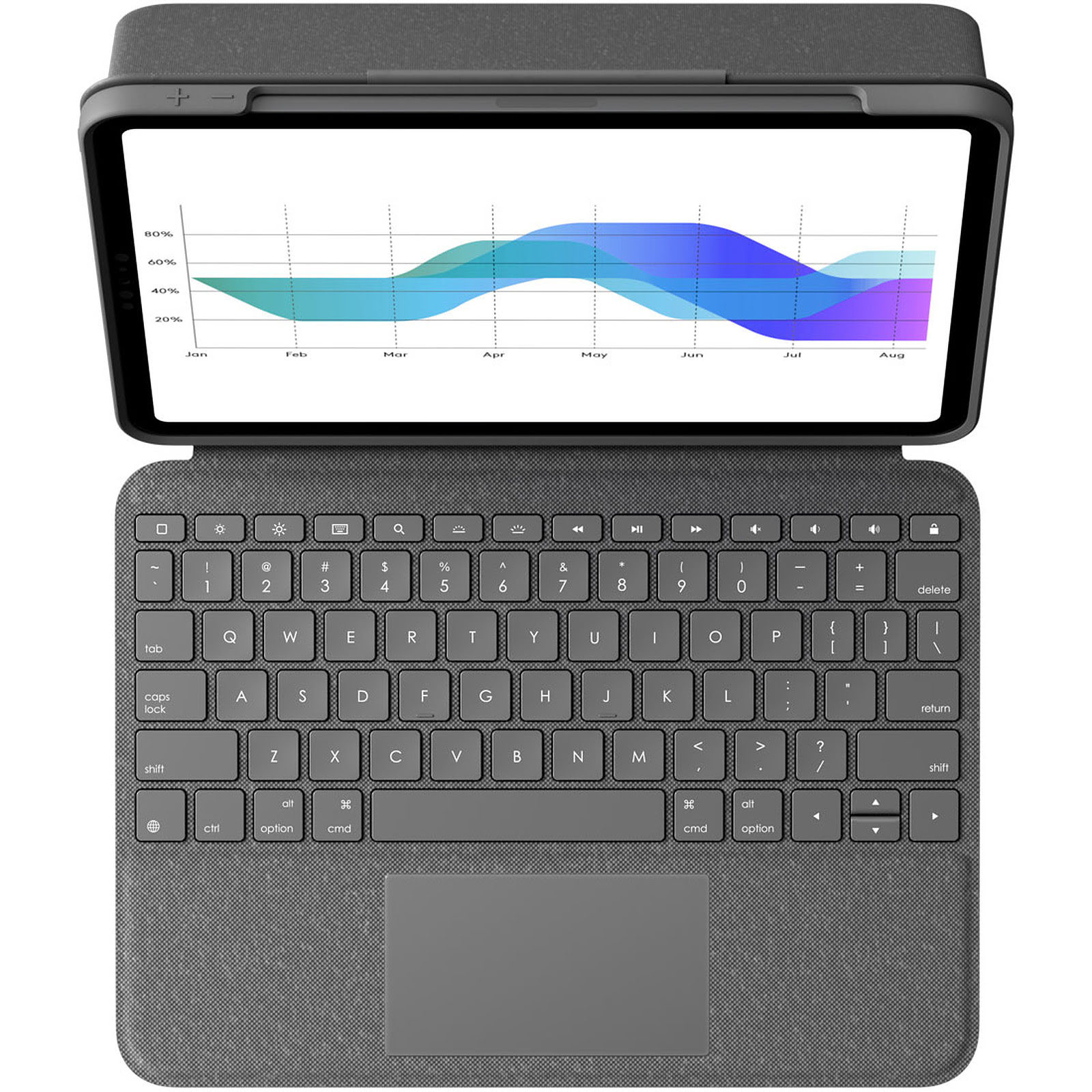 Etui Folio Touch iPad Pro - Graphite - Accessoire tablette - 4