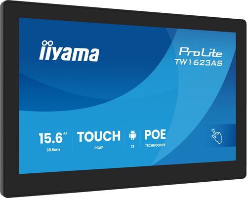 Iiyama Prolite TW1623AS-B3P - 15.6" Tact IPS 30ms Android13 RJ45 (TW1623AS-B3P) - Achat / Vente Affichage collaboratif sur grosbill.com - 1