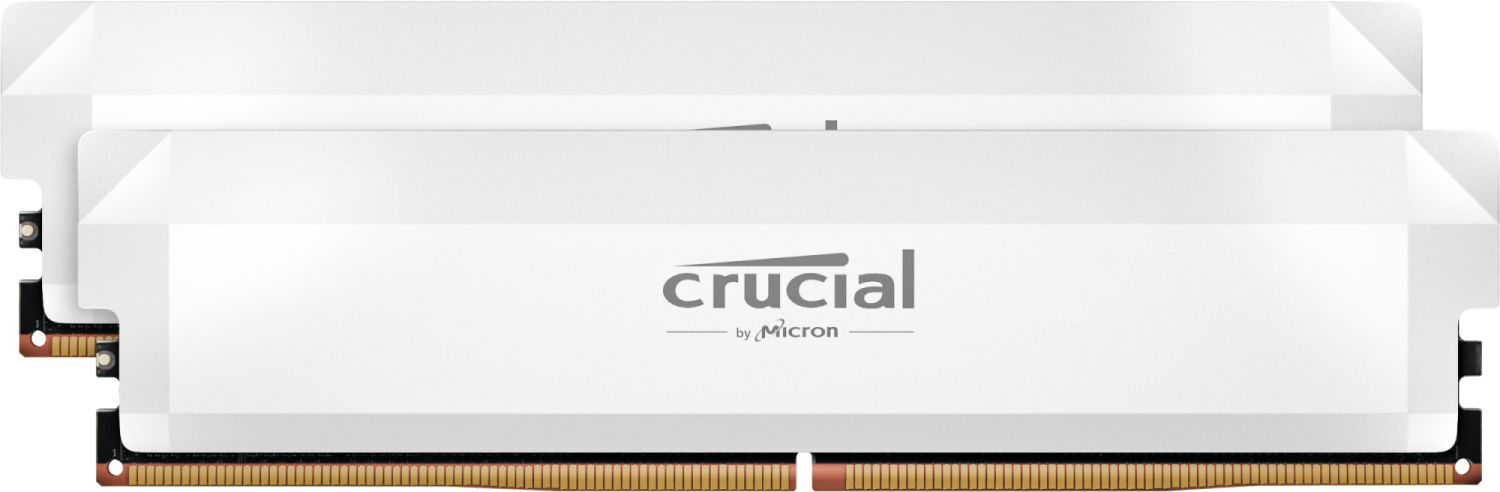 Crucial Pro Overclocking 64Go (2x32Go) DDR5 6000MHz CL40 Blanc - Mémoire PC Crucial sur grosbill.com - 0