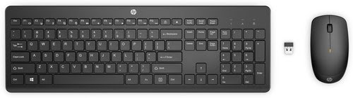 Ensemble clavier et souris sans fil HP 235 Noir - Achat / Vente sur grosbill.com - 0