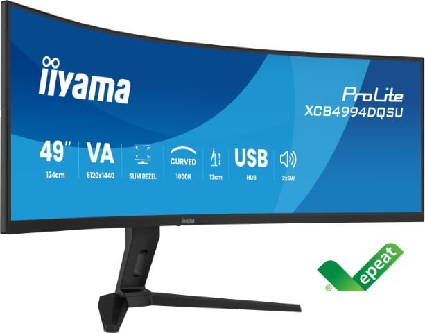 Iiyama 49 pouces  XCB4994DQSU-B1 - Ecran PC Iiyama - grosbill.com - 1