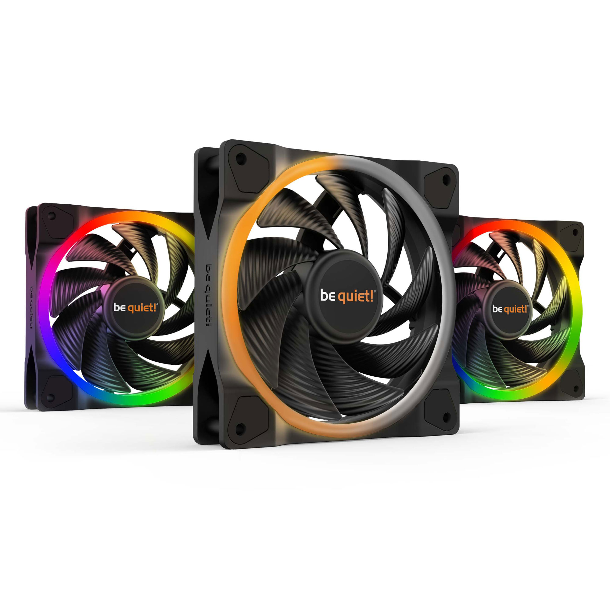 be quiet! Light Wings 120mm PWM ARGB High Speed Kit x3 BL077 - Ventilateur boîtier - 0