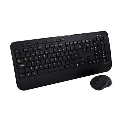 Clavier QWERTY espagnol complet avec repose-mains CKW300ES – Noir - Achat / Vente sur grosbill.com - 0