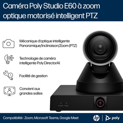 POLY STUDIO E60 SMART CAMERA 4K - Achat / Vente sur grosbill.com - 5