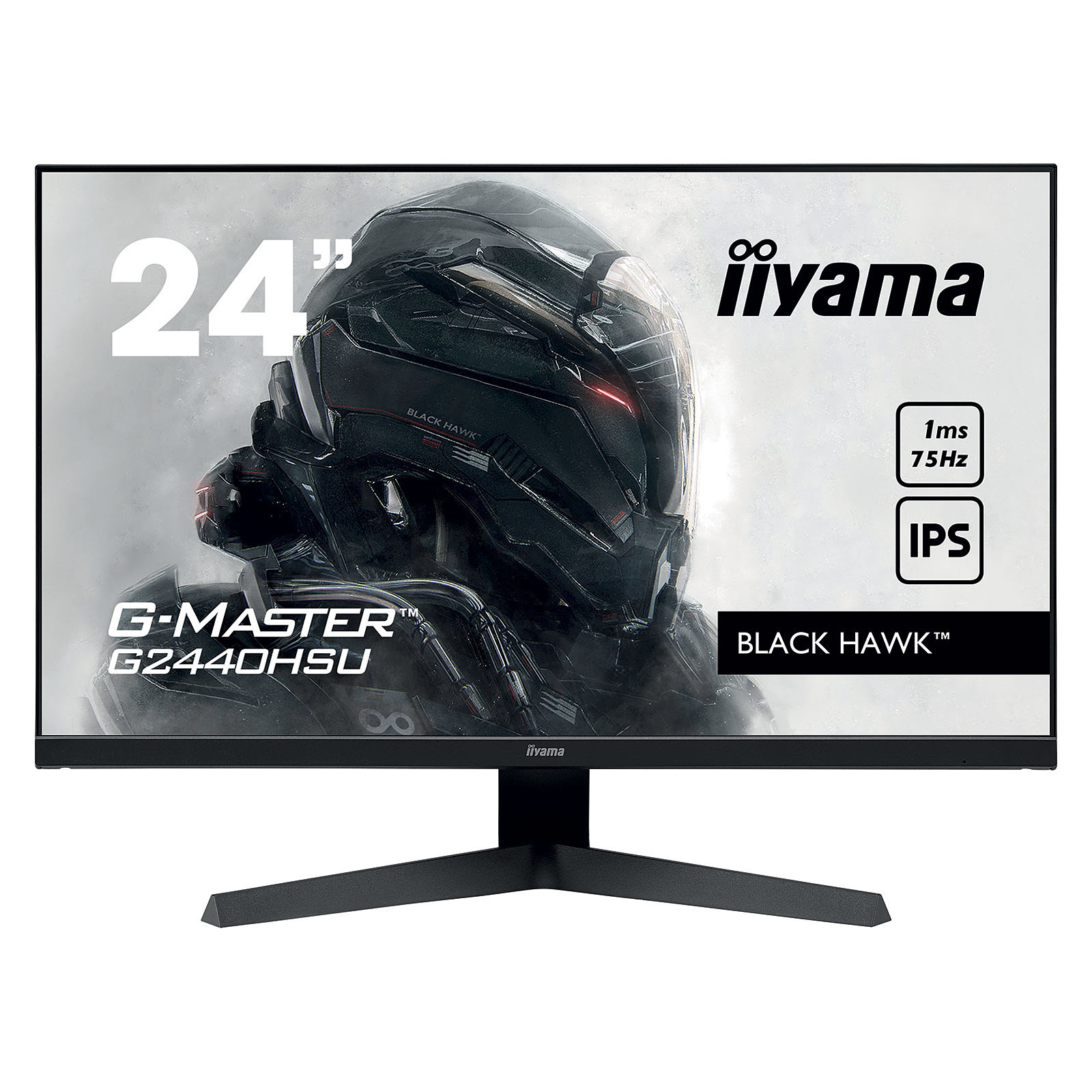 Iiyama 24 pouces  G2440HSU-B1 -- - Ecran PC Iiyama - grosbill.com - 0