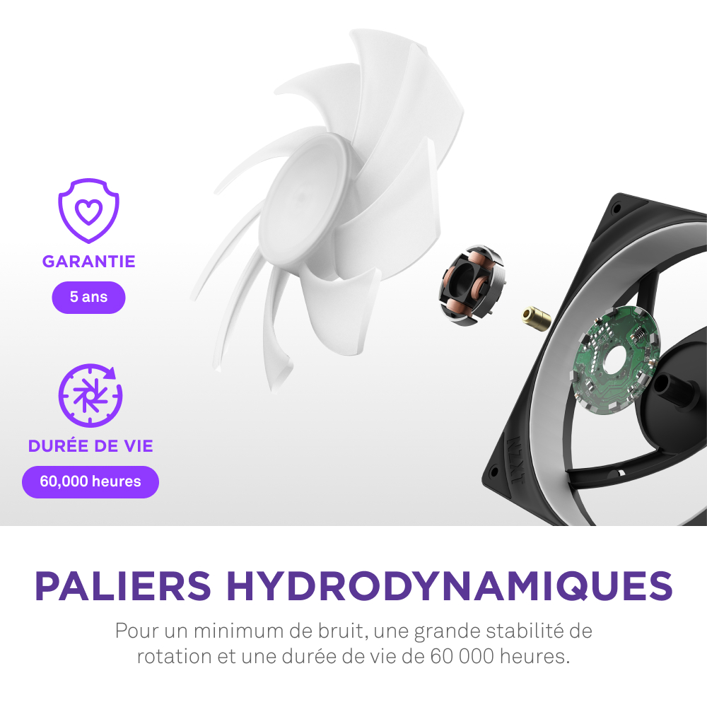NZXT F420RGB Core Fan (Single Frame) - Ventilateur boîtier NZXT - 9