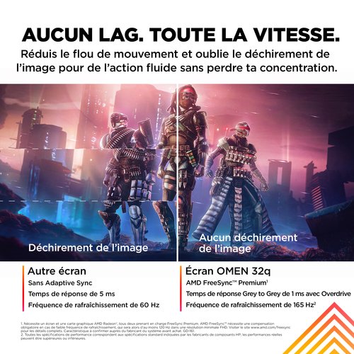 OMEN BY HP 31.5 INCH QHD 165HZ - Achat / Vente sur grosbill.com - 11