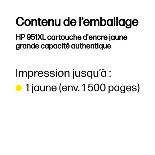 HP  Cartouche Yellow 951XL - Achat / Vente Consommable imprimante sur grosbill.com - 2