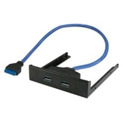 image produit   Panneau Frontal 2 ports USB3.0 sur emplacement 3.5" Grosbill