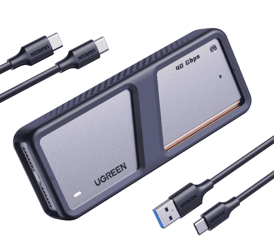 UGREEN USB-C/USB-A 3.2 Gen2 vers M.2 NVMe/SSD/2To/Gris - Boîtier externe - 0