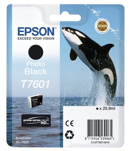 Epson Ink/T7601 Killer Whale 25.9ml PBK - Achat / Vente Consommable imprimante sur grosbill.com - 0