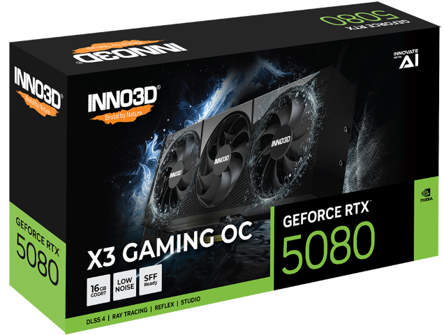 Inno3D RTX 5080 X3 Gaming OC 16GB  - Carte graphique Inno3D - 1