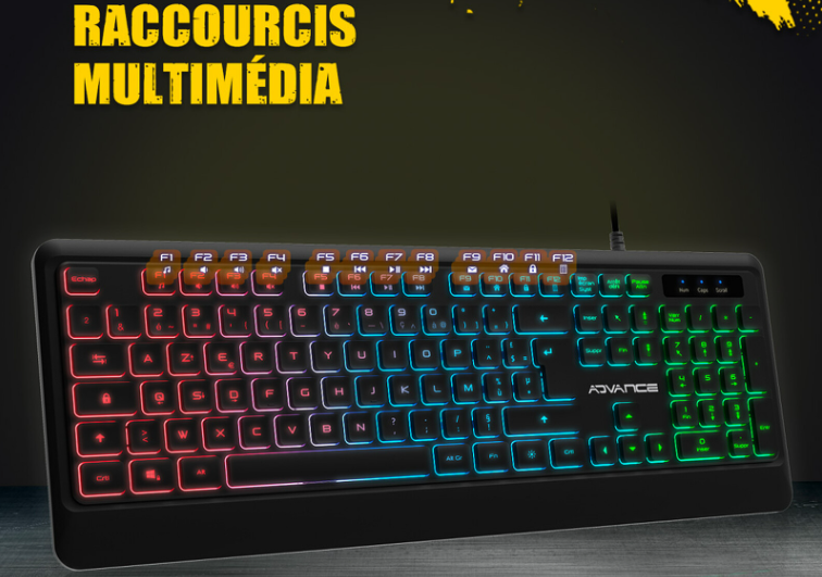 Advance GTA 220 RGB - Clavier PC Advance - grosbill.com - 2