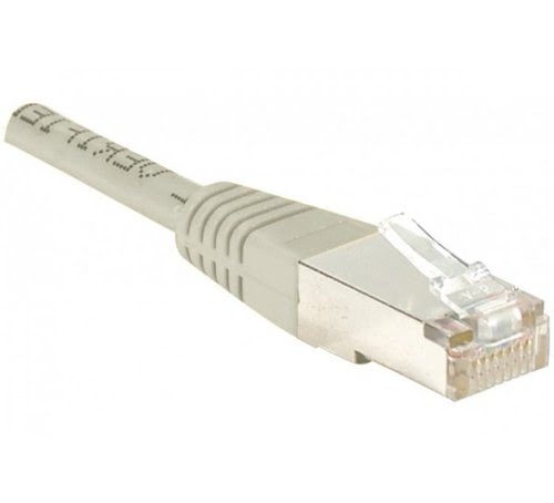 Cordon RJ45 catégorie 6 F/UTP gris - 10 m - Achat / Vente sur grosbill.com - 2