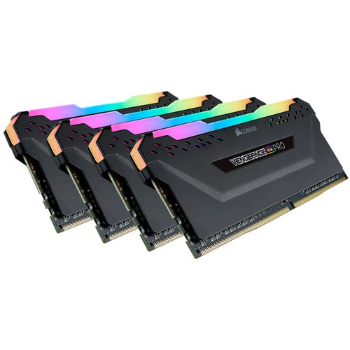 Corsair Vengeance RGB Pro schwarz, DDR4-3600, CL18 - 32 GB Quad-Kit - Achat / Vente sur grosbill.com - 1