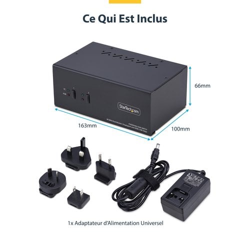 COMMUTATEUR KVM 2 PORTS DISPLA - Achat / Vente sur grosbill.com - 9