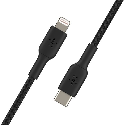 Lightning to USB-C Cable Braid 2M Black - Achat / Vente sur grosbill.com - 0