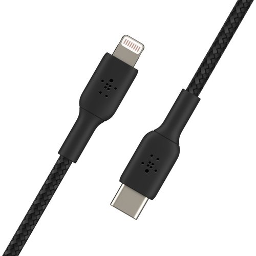 Belkin Lightning to USB-C Cable Braid 2M Black