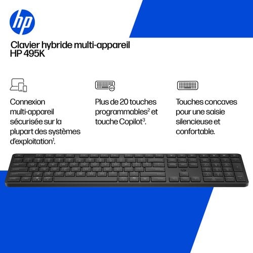 HP MULTI-DEVICE DUAL-MODE KEYBO - Achat / Vente sur grosbill.com - 2