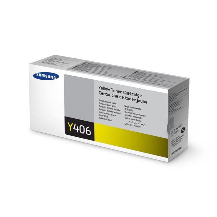 Toner CLT-Y406S Jaune pour imprimante Laser Samsung - 0