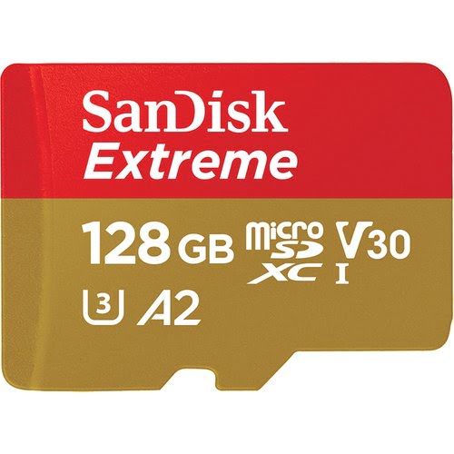 Sandisk Extreme 128 GB Micro SDXC Card with Adap