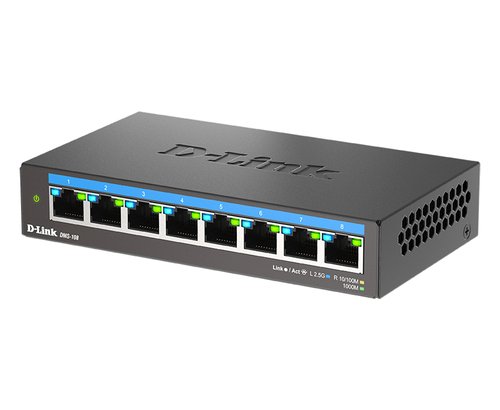 Switch D-Link 8 Ports 100/1000/2500 - DMS-108/E - grosbill.com - 1