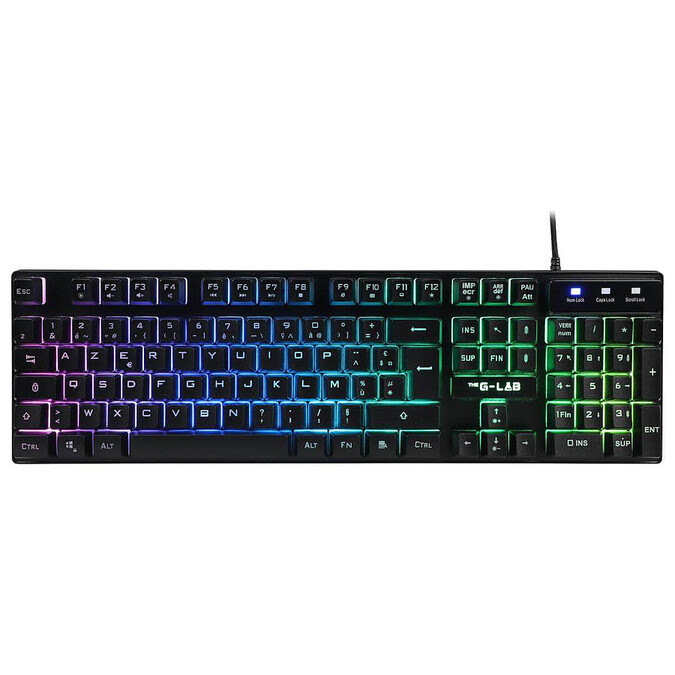 The G-LAB Keyz Caesium - Noir/ RGB/ Filaire